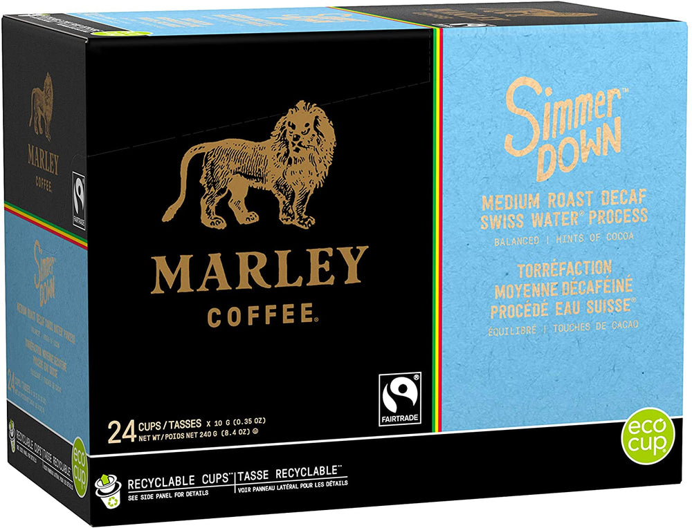 Marley Coffee Simmer Down Decaf SWP 24 CT