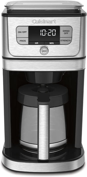 Cuisinart® Fully Automatic 12-Cup Burr Grind & Brew Coffeemaker DGB-800C - Black/Silver