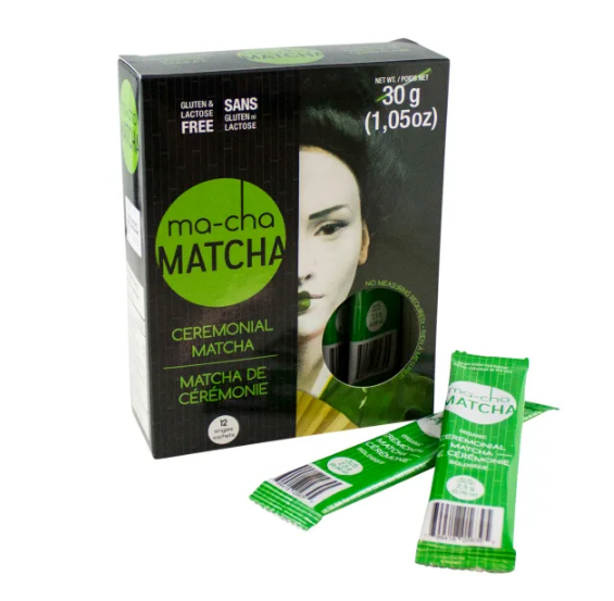 ma cha Matcha Ceremonial Matcha Singles 12 CT Brew Coffee Tea Co