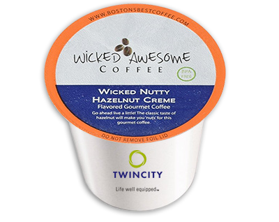 Wicked Awesome Nutty Hazelnut Creme 24 CT Brew Coffee Tea Co