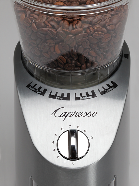 Capresso 565.05 infinity stainless steel conical burr grinder best sale