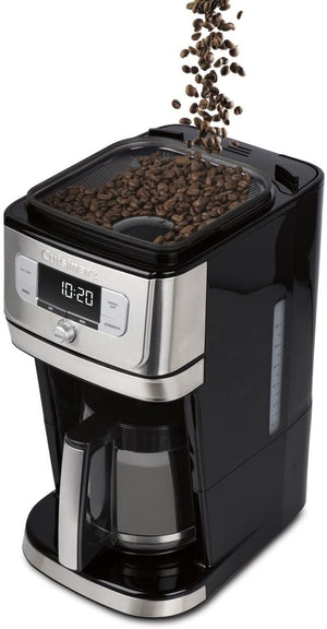 
            
                Load image into Gallery viewer, Cuisinart® Fully Automatic 12-Cup Burr Grind &amp;amp; Brew Coffeemaker DGB-800C - Black/Silver
            
        