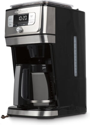 
            
                Load image into Gallery viewer, Cuisinart® Fully Automatic 12-Cup Burr Grind &amp;amp; Brew Coffeemaker DGB-800C - Black/Silver
            
        