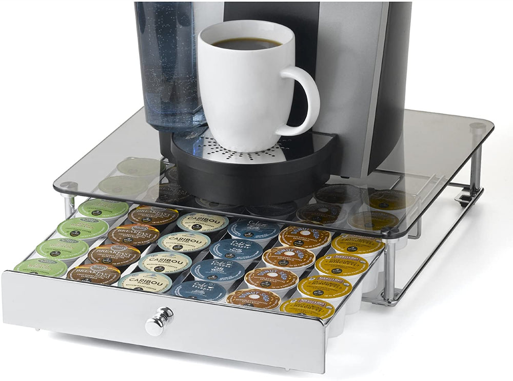 
            
                Load image into Gallery viewer, Nifty Rolling K Cup Drawer with Glass Top - 36
            
        