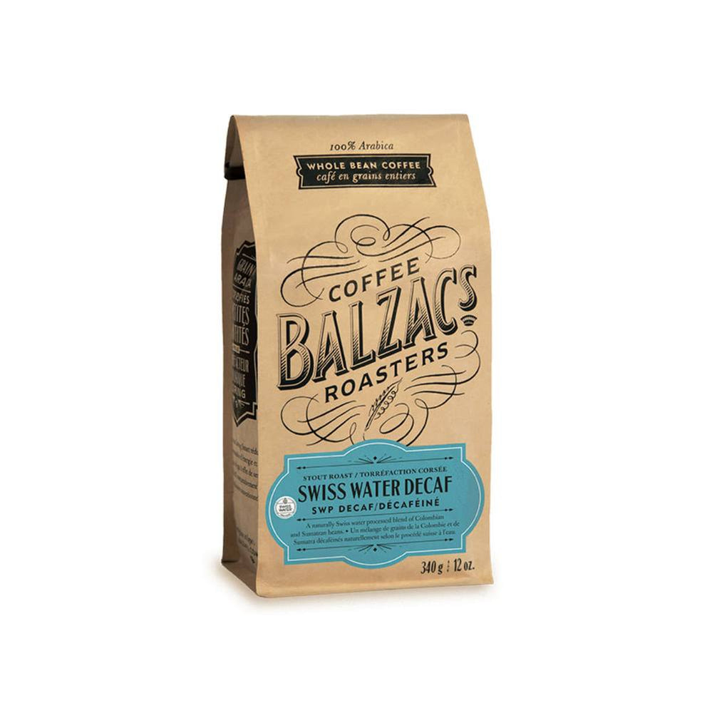 Balzac's Decaf Swiss Water Process Whole Bean Coffee 12 oz