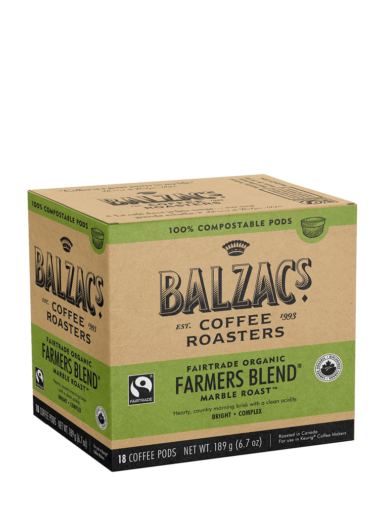 Balzac's Farmers Blend 100% Compostable Pods 18 CT