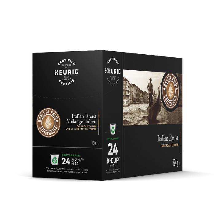 Includes Barista Prima Italian Roast Coffee K-Cups for Keurig Brewers, 24  Count 