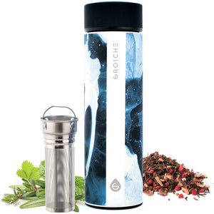 Grosche Chicago Dark Marble Infuser Bottle