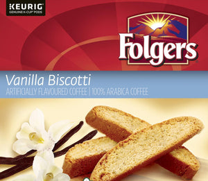 FOLGERS GOURMET Vanilla Biscotti 24 CT
