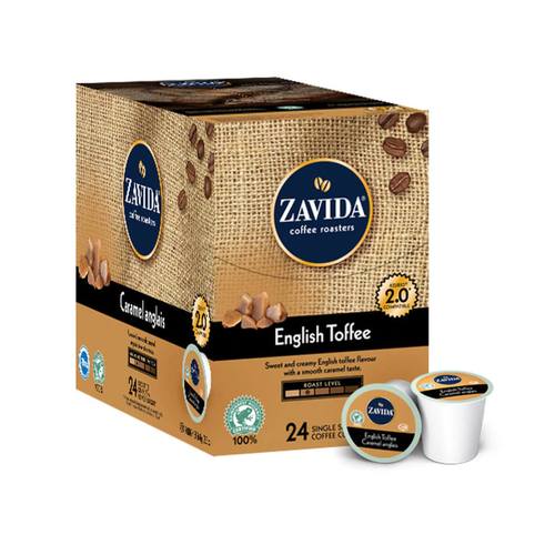 Zavida K Cups English Toffee 24 CT