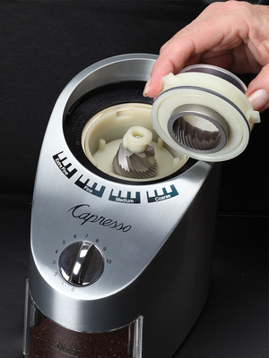 Capresso Infinity Conical Burr Grinder Stainless Steel 565.05