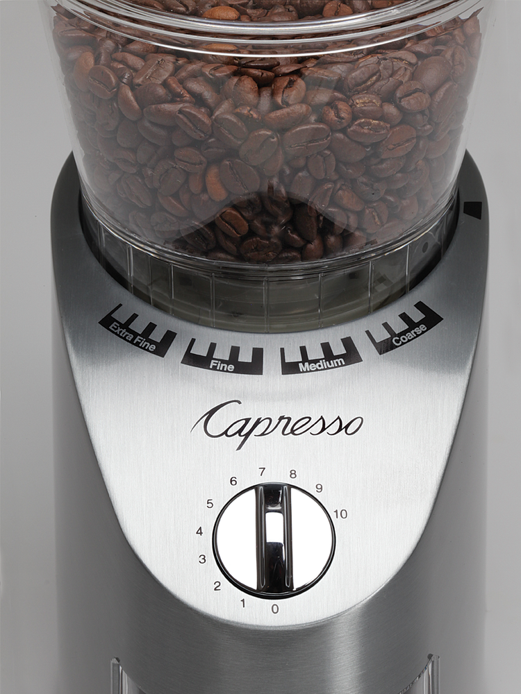 Capresso 591.05 Coffee Burr Grinder Stainless Steel