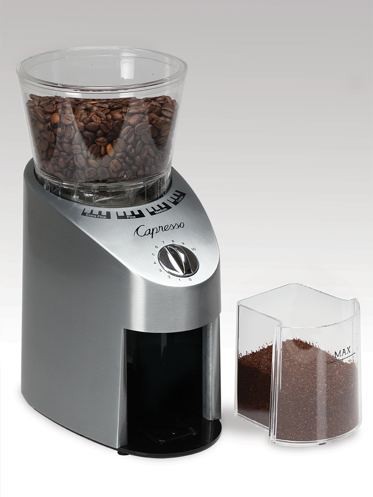 Capresso Infinity Conical Burr Grinder Stainless Steel 565.05