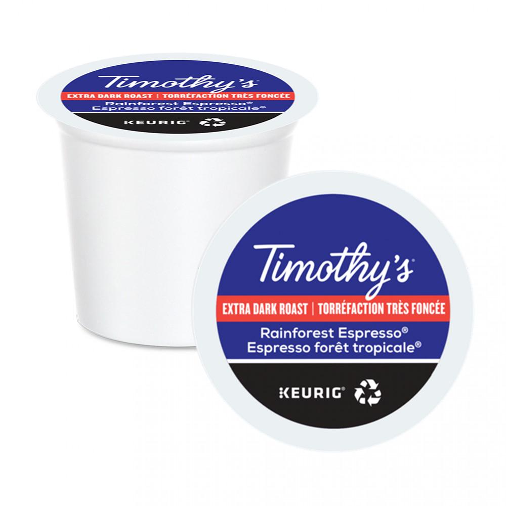 TIMOTHY'S K CUP Extra Bold Rainforest Espresso Bold 24 CT